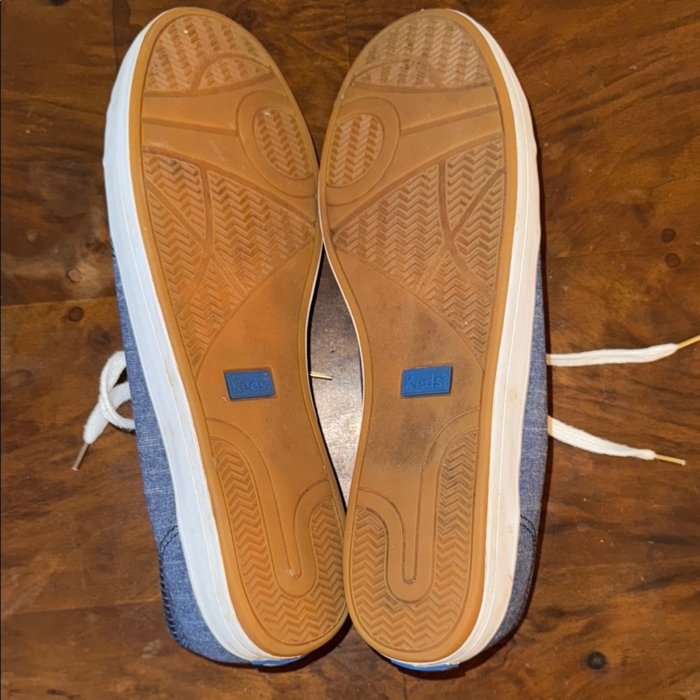 Keds Denim Sneakers with White Laces - Picture 4 of 4